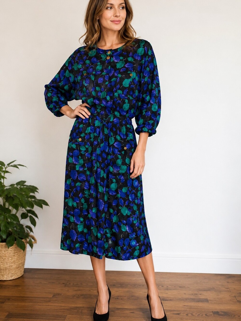 NEW Vtg. Leslie Fay Collections Dress Size 14 Mult colored -478 - Picture 1 of 11